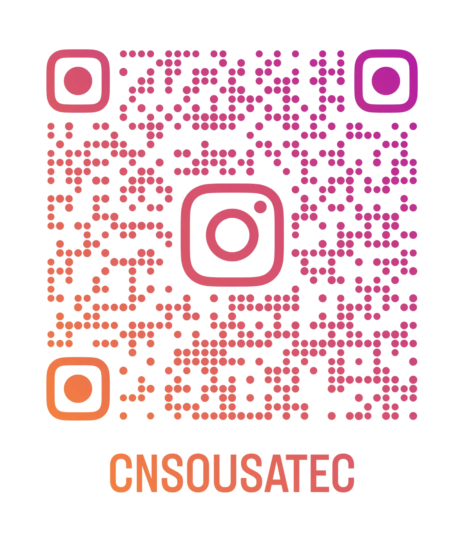 QR Code para acessar o Instagram da Cnsousatec